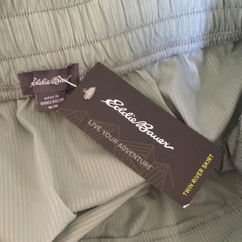 NEW Eddie Bauer Green Twin River Mini Skirt - Picture 5 of 8